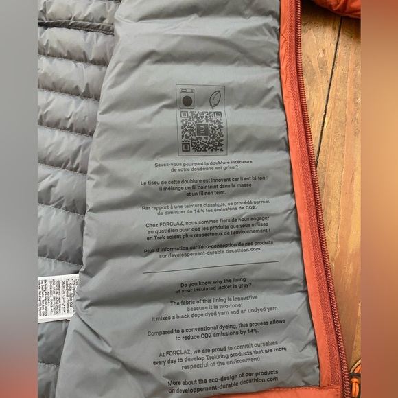 Decathalon Mens Forclaz MT100 Down Hoody Jacket Small - Picture 10 of 14